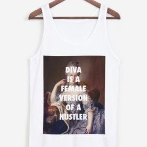 Diva is a female version of a hustler tank